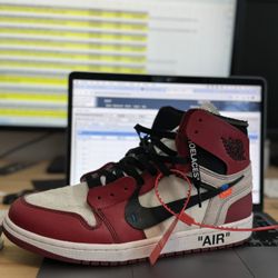 Offwhite Jordan 1 Chicago 10.5