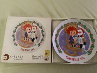 THE SCHMID COLLECTIONS “THE RAGGEDY ANN & ANDY PLATE IN ORIGINAL BOX #5