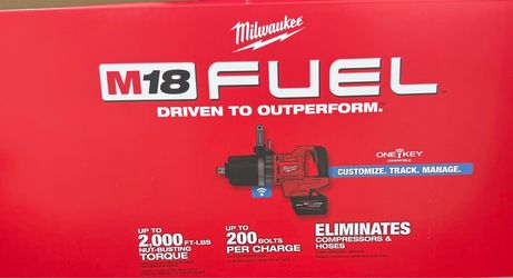Milwaukee m18 1 inch impact wrench (TOOL ONLY)