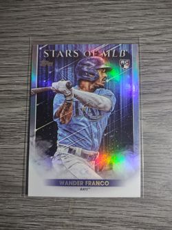 2022 Topps Wander Franco 🌈 Foil RC Baseball Card ⚾