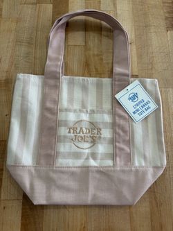 Trader Joe’s Mini Canvas Tote Bags 3 colors NWT
