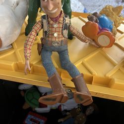Disney Toy Story Woody doll no hat needs cleaning