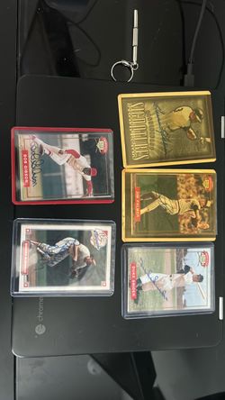 Autograph baseball cards with COA