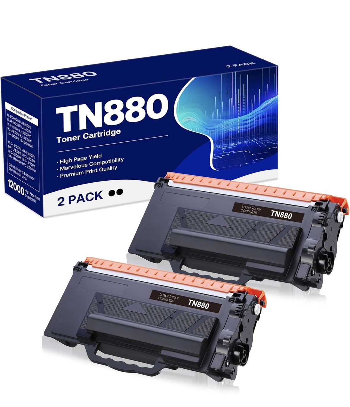 TN880 Laser Printer Toner High Yield