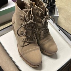 New Tan Boot Wedge 