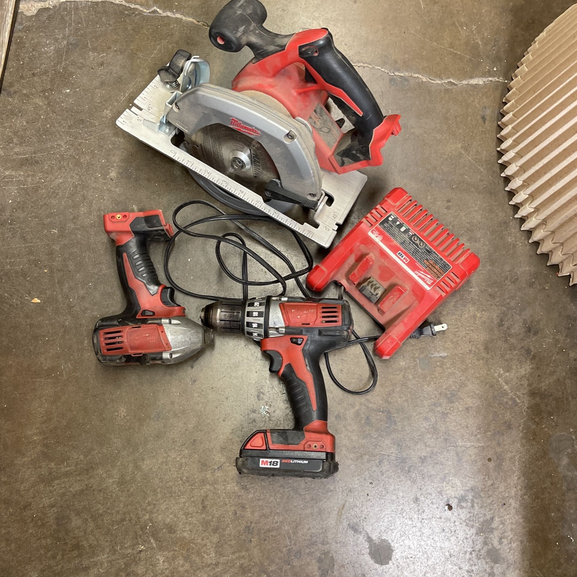 Milwaukee 18v Impact Driver Drill Saw 