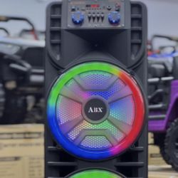 Dual 12” Party Speaker w/ wireless mic