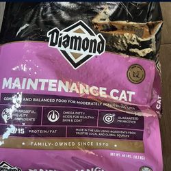 40lbs 4 bags of dry cat food