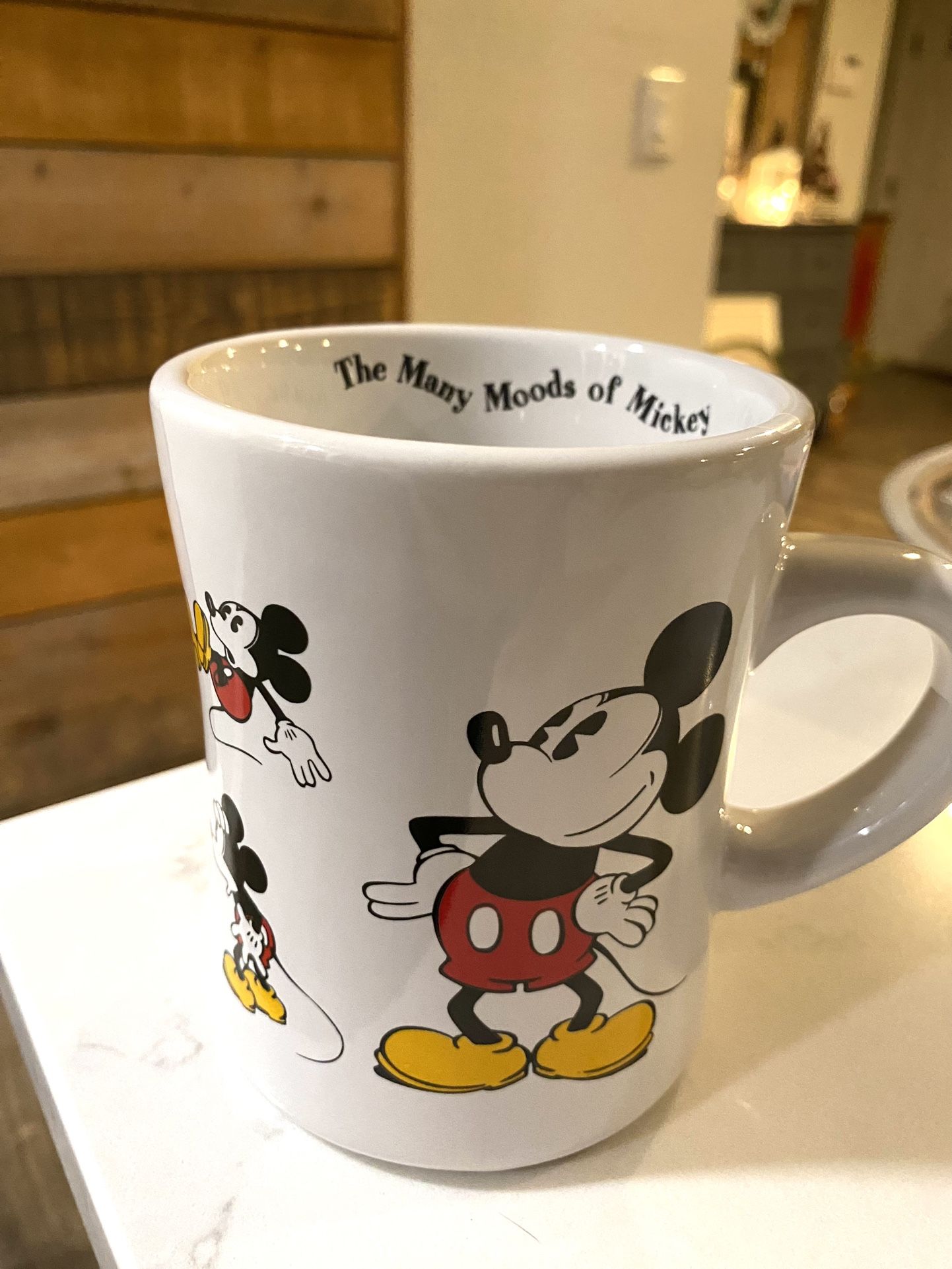 Disney Store Exclusive Mickey Mouse Mug Many Moods of Mickey Coffee Cup