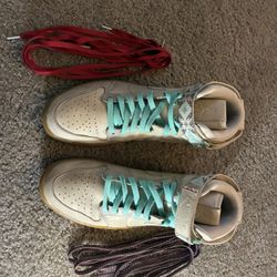 Nike Air Jordan Size 11 High Top With The Strap