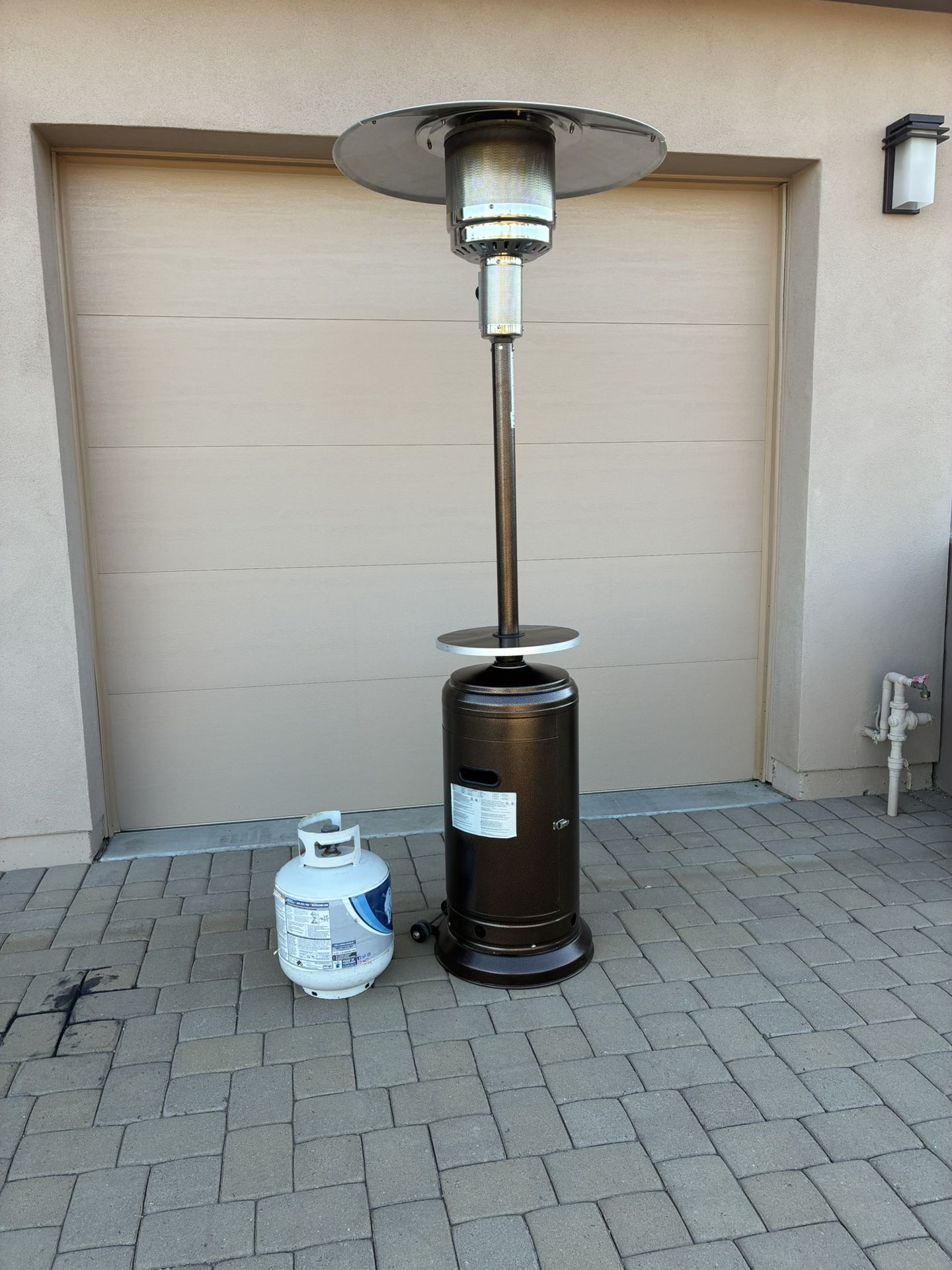 Gas Patio Heater With Full Propane Tank