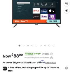 Brand New 32" Roku TV 