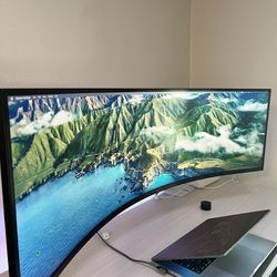 SAMSUNG 49” Odyssey G9 Gaming Monitor, 1000R Curved Screen