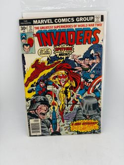 The Invaders Comic Marvel 1976 Issue 12 Captain America Human Torch