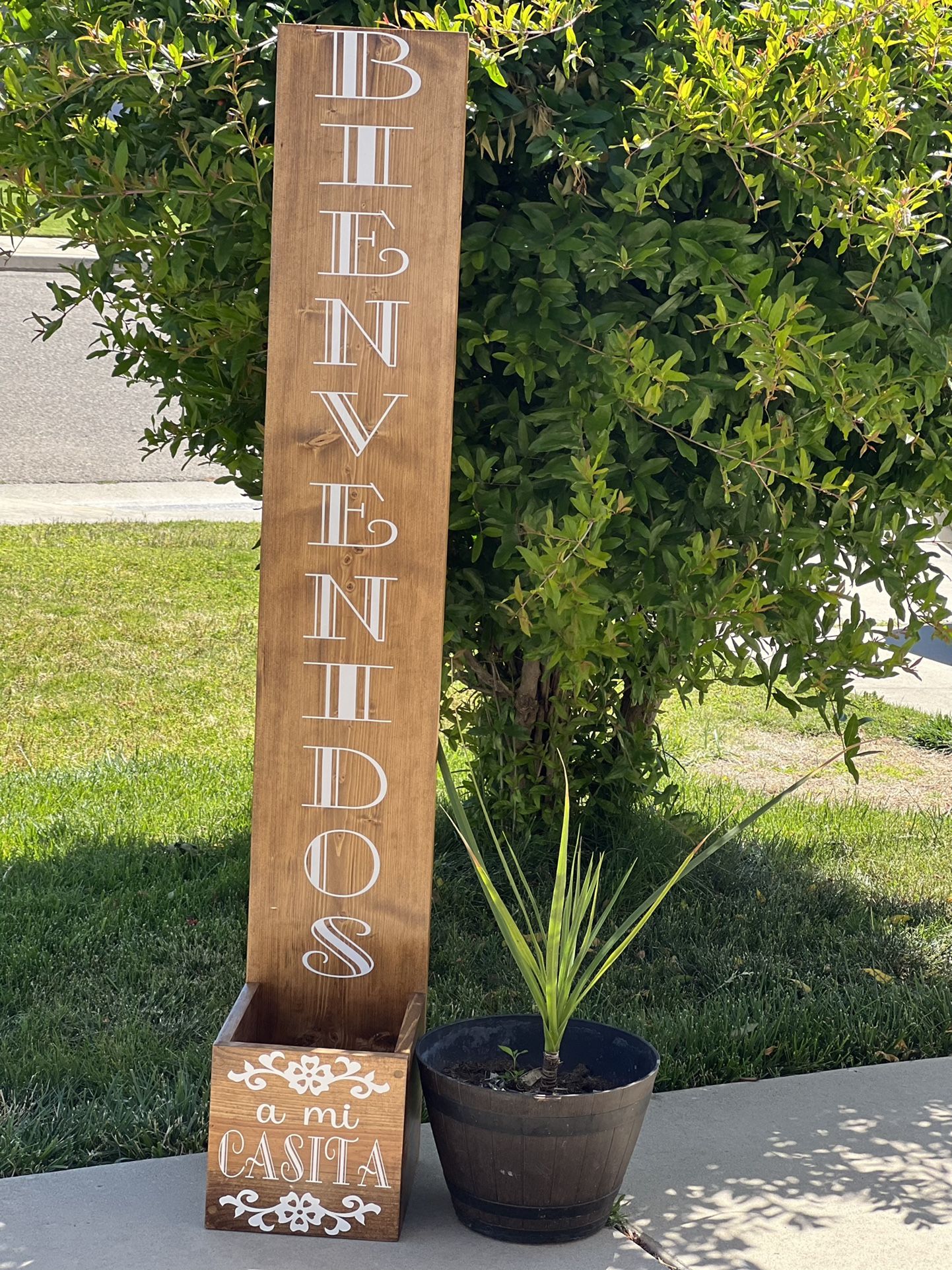 Welcome Porch Planter Sign