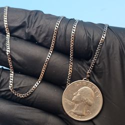 🖤 24” x 2mm Italian Curb Chain – S925 – Black Rhodium – $55