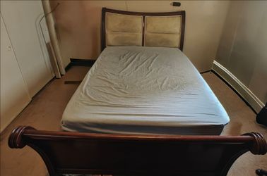 Classic Bedroom Set with Natural Marble Tops in Good Condition