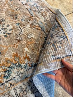 5x7 washable area rug brand new
