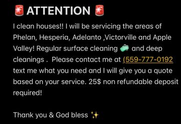 I CLEAN HOUSES!!