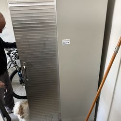 Heavy-Duty Metal Storage Cabinet on Wheels – Locking Doors