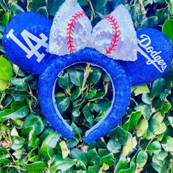 Minnie Mouse Ears Dodgers 