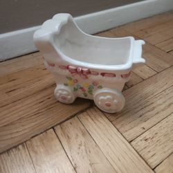 Ceramic Baby Carriage 