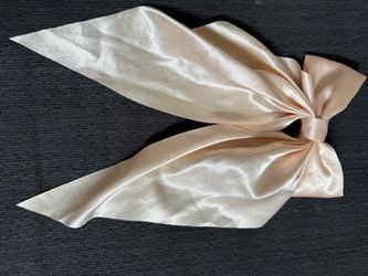 Girls big champagne bow