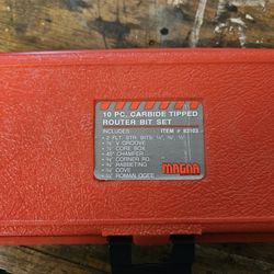 Magna -10pc Carbide Tipped Router Bit Set