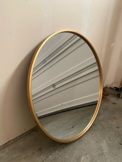Gold framed mirror 36”