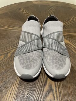 Ryka Grey Leopard Print Slip-On Walking Shoes Size 10