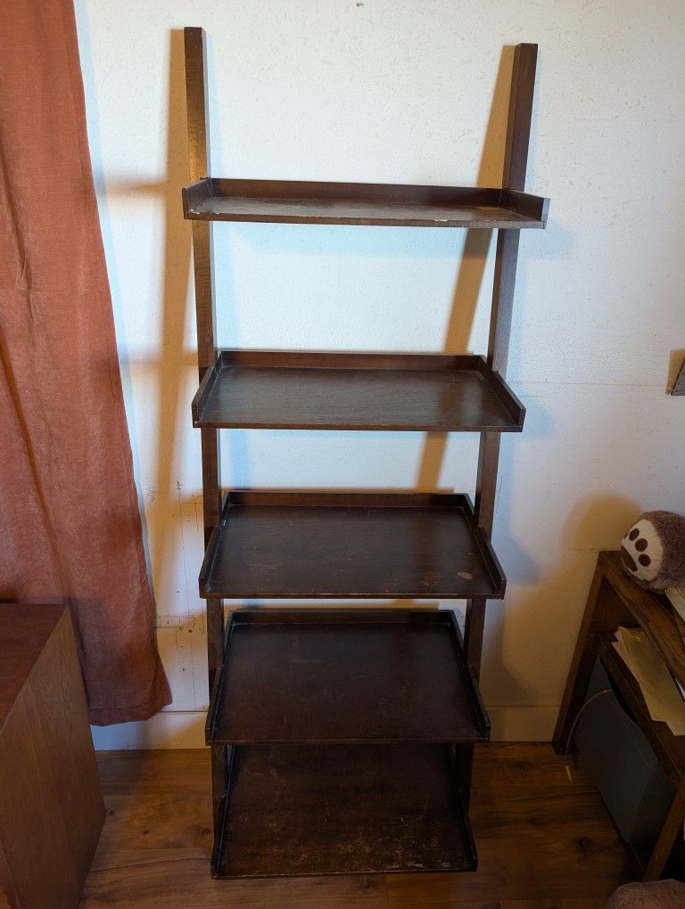 Leaning Ladder Shelf Bookcase 