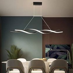 ✨wave line LED Pendant
