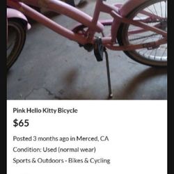 Hello Kitty Bicycle 