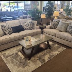 Mercado Pewter Living Room Set (Couch Sofa Loveseat Sectional Options 