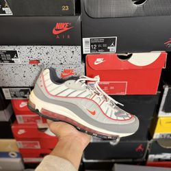 Nike Air Max 98 Particle Grey size 10.5 USED But Clean 