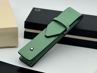 MONTBLANC EXTREME 3.0 JADE GREEN LEATHER 1 PEN POUCH CASE NEW 100% GENUINE ~$255