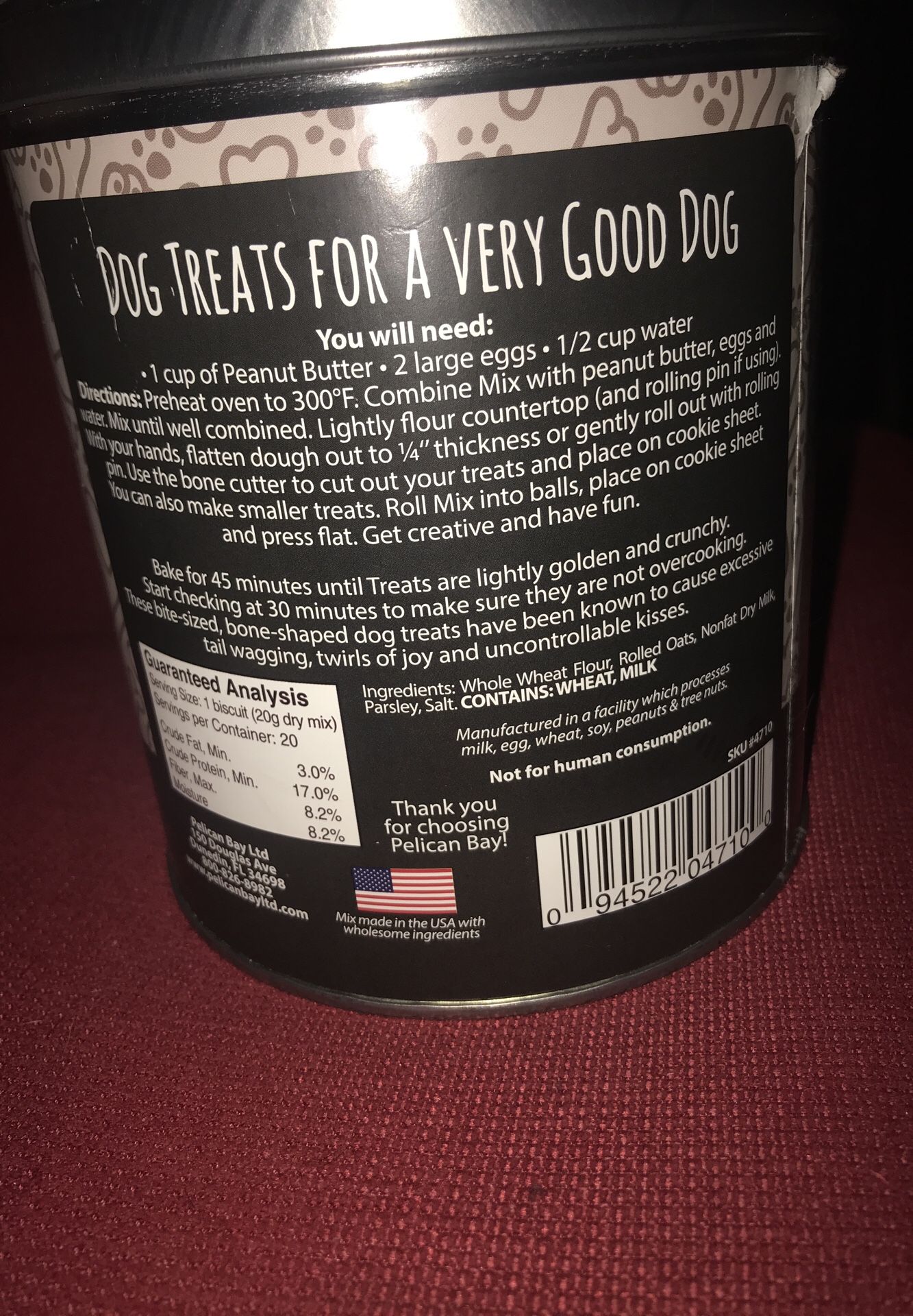 Peanut butter dog treats