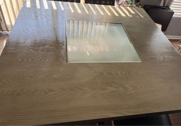 Cherry Wood Counter Height Dining Table