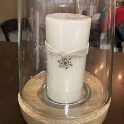 GLASS CANDLE HOLDER
