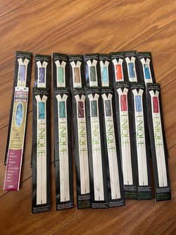 Vintage "Unique" Brand Invisible Zipper (specifically a 16"–18" polyester variant).