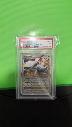 2009 Pokemon Diamond & Pearl Black Star Promo Arceus Collector's Tin Arceus Lv.X-Holo PSA 7