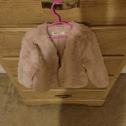Toddler Pink Faux Coat