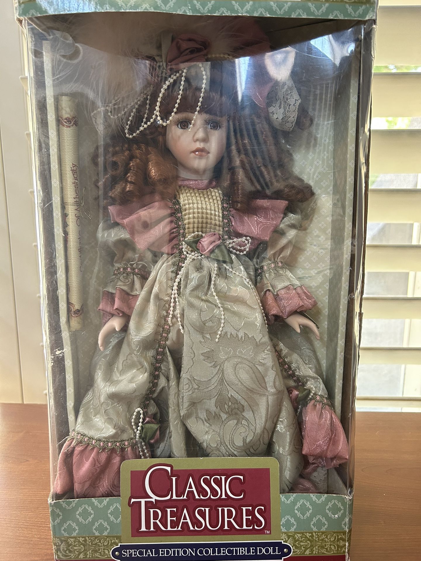 Classic Treasures Genuine Fine Bisque Porcelain Doll