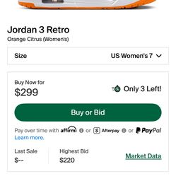 Air Jordan 3 Retro Orange Citrus
