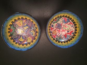 Turkish Cereal-Bowl Sized Bowls W/Fish Design