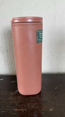 Starbucks Coffee 2023 Terracotta Recycled Plastic Triangle Tumbler 16 oz