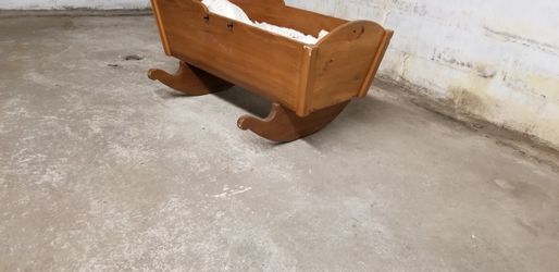 Vintage baby cradle