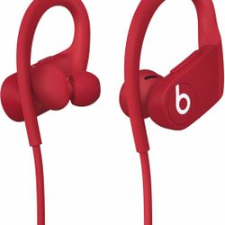 Beats By Dr. Dre - Powerbeats High-Performance Wireless Earphones - Red MWNX2LL/A LN