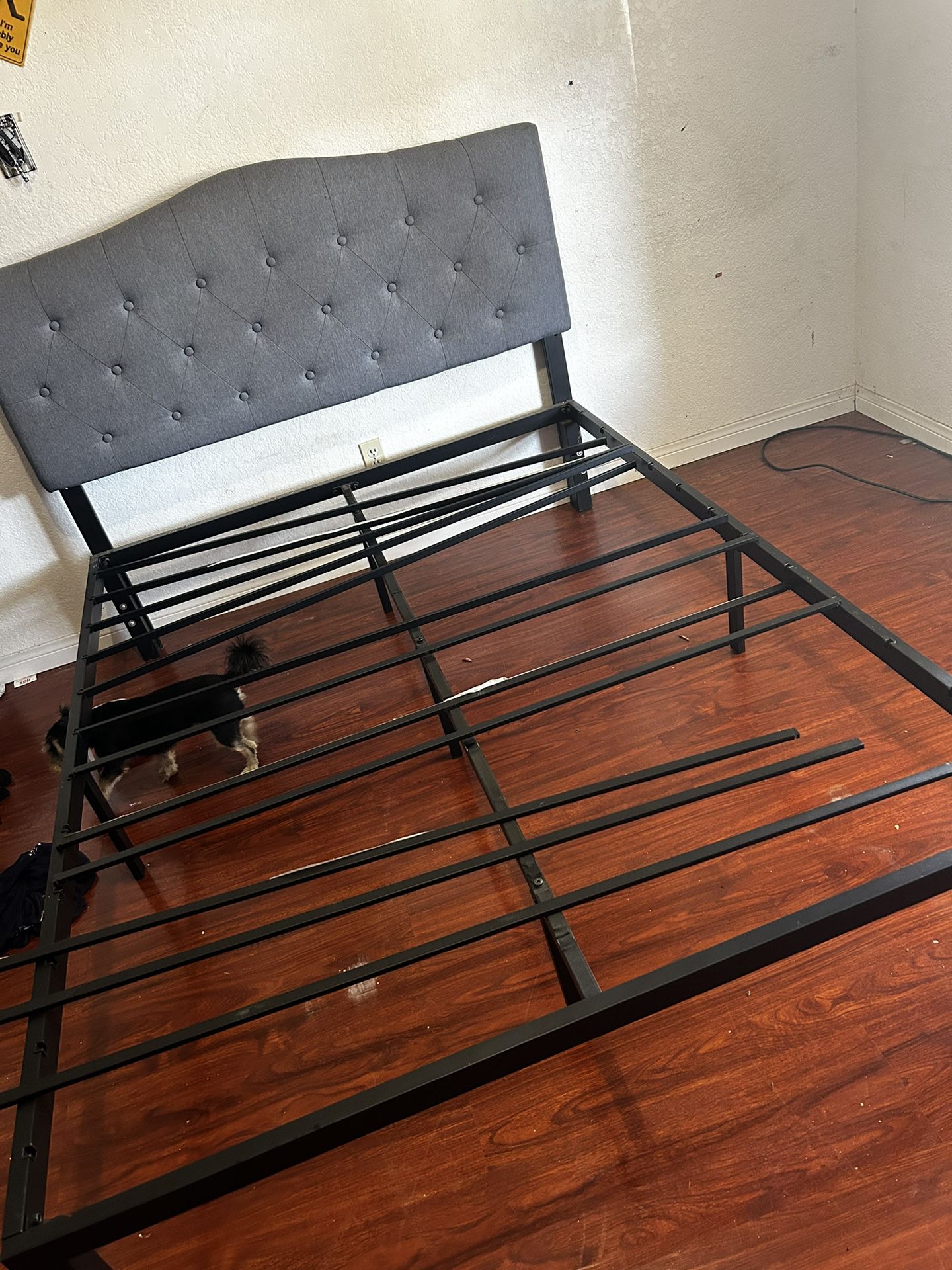 queen bed base Frame with backboard