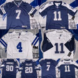 Dallas Cowboys 3x Football Jerseys 